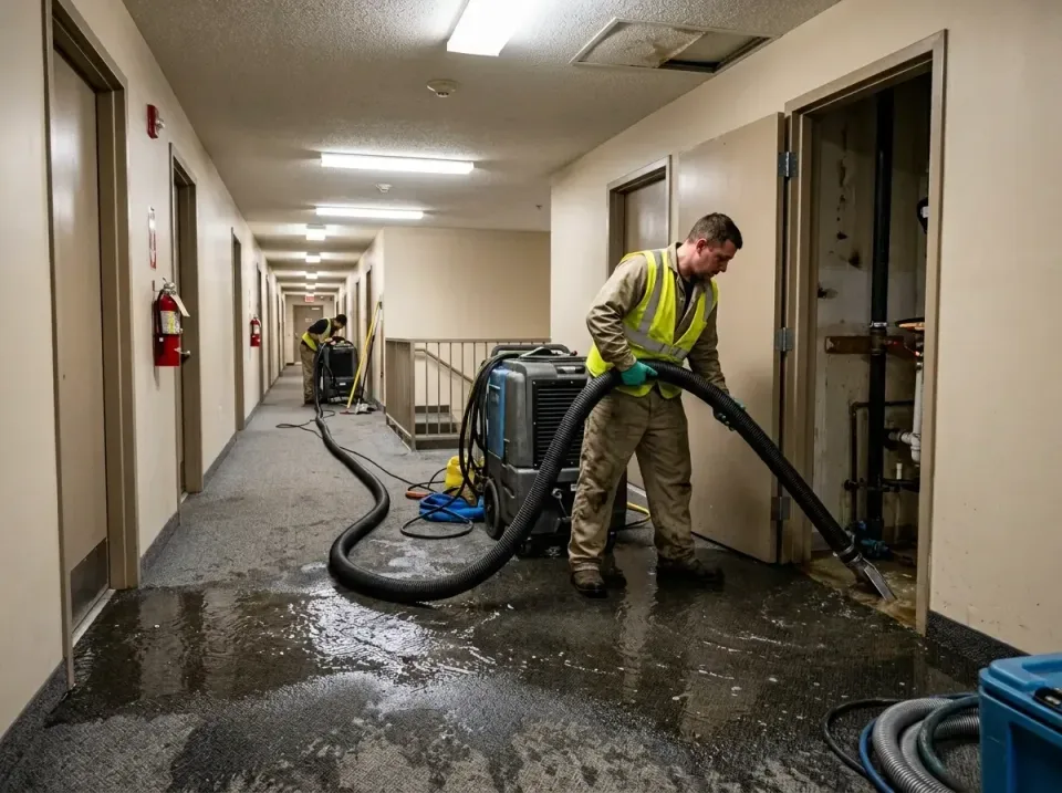 multi-unit-apartment-hallway-f-005 — frequently asked questions, Emergency Burst Pipe Water Extraction & Removal in Paramoun…